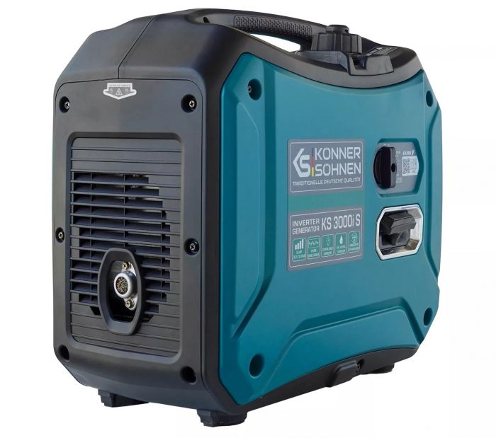 Генератор бензиновий інверторний Konner&Sohnen KS 3000i S 230В, 3-3.3кВт, ручний стартер, 23кг Генератор бензиновий інверторний Konner&Sohnen KS 3000i S 230В, 3-3.3кВт, ручний стартер, 23кг
