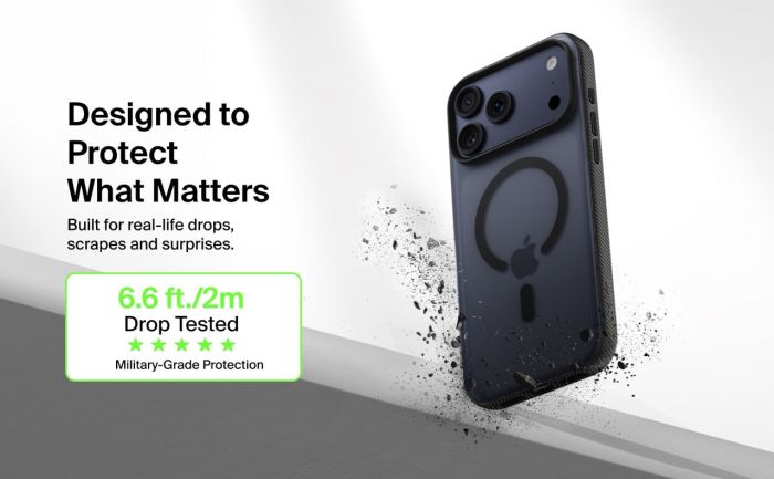 Чохол Belkin для iPhone 17 Pro Max, Magnetic Protective Grip, Black