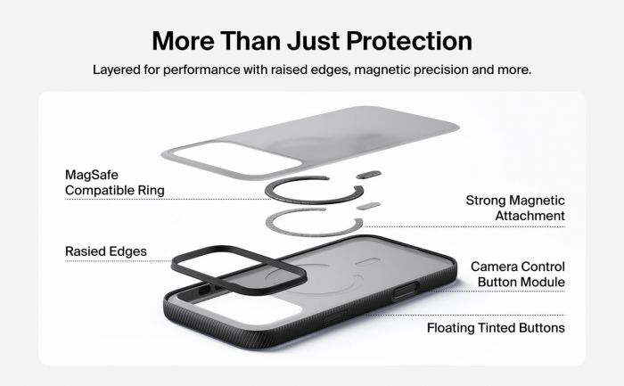 Чохол Belkin для iPhone 17 Pro Max, Magnetic Protective Grip, Black