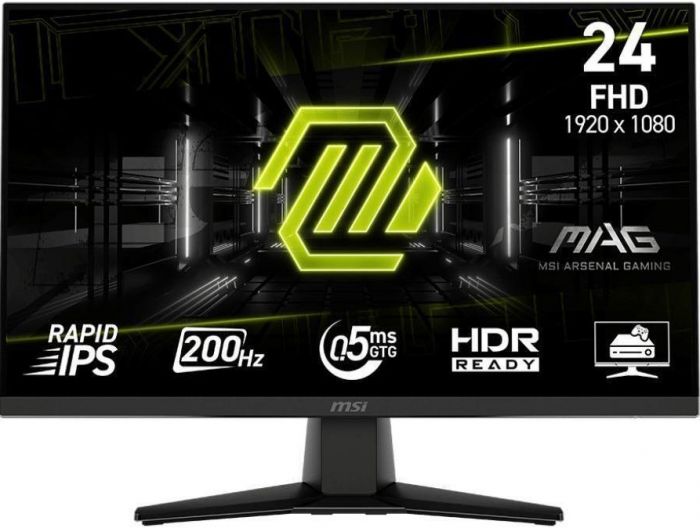 Монітор MSI 23.8" MAG 242F HDMI, DP, Audio, IPS, 200Hz, 0.5ms, sRGB 115%, FreeSync