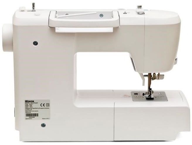 Швейна машина MINERVA DECOREXPERT,  комп`ютерна, 70Вт, 197 шв.оп., петля автомат, білий+синій