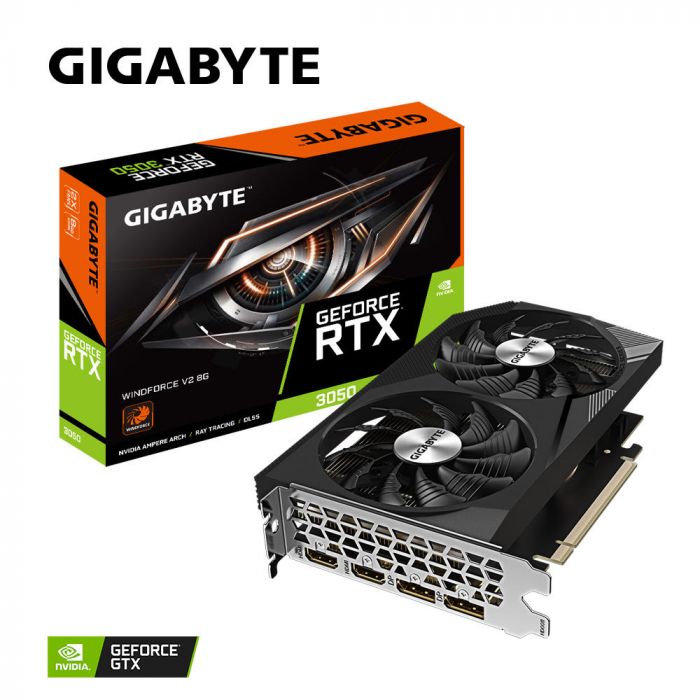 Відеокарта GIGABYTE GeForce RTX 3050 8GB GDDR6 WINDFORCE 2