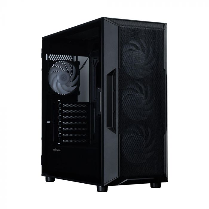 Корпус Zalman I3 Neo ARGB V2 без БЖ, 2xUSB3.0, 1x Type C, 4x120мм ARGB, VGA 355мм, LCS ready, TG Side Panel, ATX, чорний