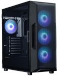 Корпус Zalman I3 Neo ARGB V2 без БЖ, 2xUSB3.0, 1x Type C, 4x120мм ARGB, VGA 355мм, LCS ready, TG Side Panel, ATX, чорний