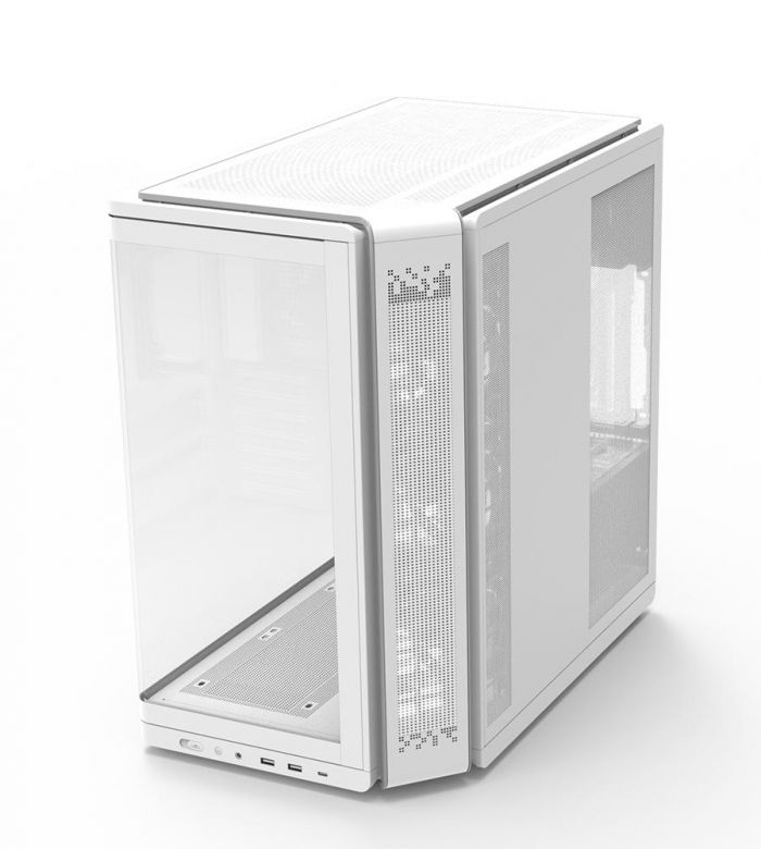 Корпус Zalman P60 без БЖ, 2xUSB3.0, 1x Type C, 3x120мм ARGB Reverse, 2x120мм ARGB, VGA 435мм, LCS ready, Curved Tempered Glass, Dual Chamber, ATX, білий