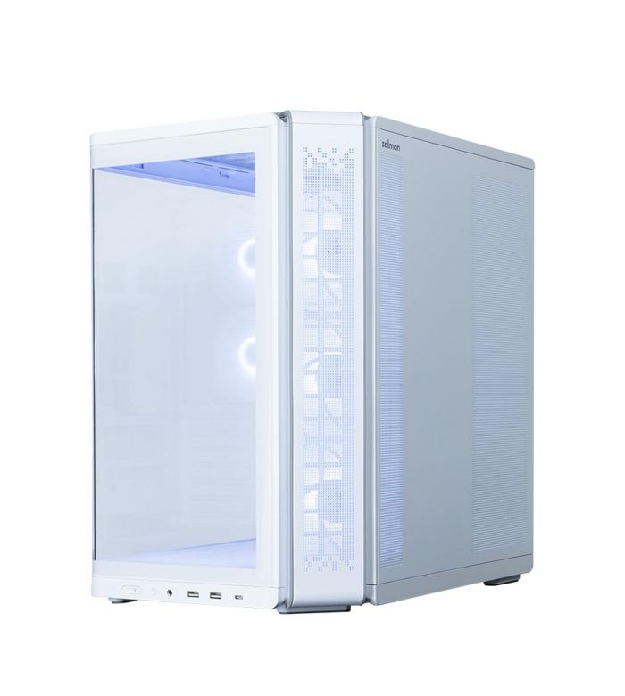 Корпус Zalman P60 без БЖ, 2xUSB3.0, 1x Type C, 3x120мм ARGB Reverse, 2x120мм ARGB, VGA 435мм, LCS ready, Curved Tempered Glass, Dual Chamber, ATX, білий