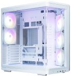 Корпус Zalman P60 без БЖ, 2xUSB3.0, 1x Type C, 3x120мм ARGB Reverse, 2x120мм ARGB, VGA 435мм, LCS ready, Curved Tempered Glass, Dual Chamber, ATX, білий