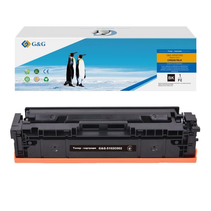 Картридж  G&G для Canon 067 MF651Cw/MF655Cdw/MF657Cdw/LBP631Cw/LBP633Cdw Black (1350 стор)