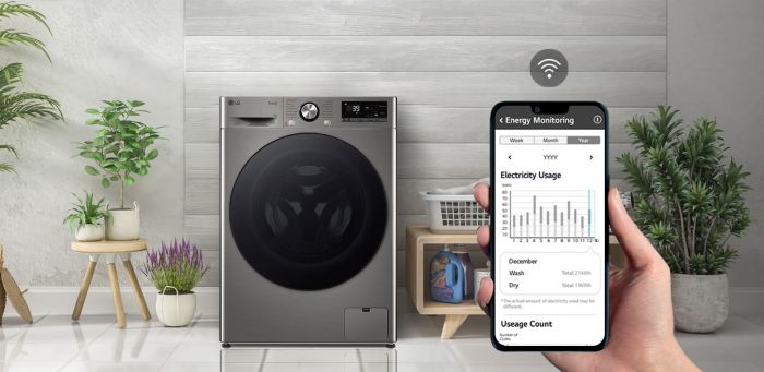 Пральна машина LG фронтальна, 9кг, 1200, A, 48см, дисплей, пара, інвертор, сріблястий