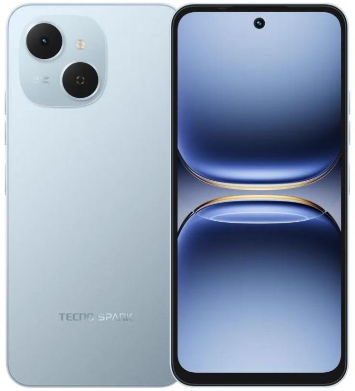 Смартфон TECNO Spark 40C (KM4k) 6.67" 4/128ГБ, 2SIM, 6000мА•год, Ripple Blue