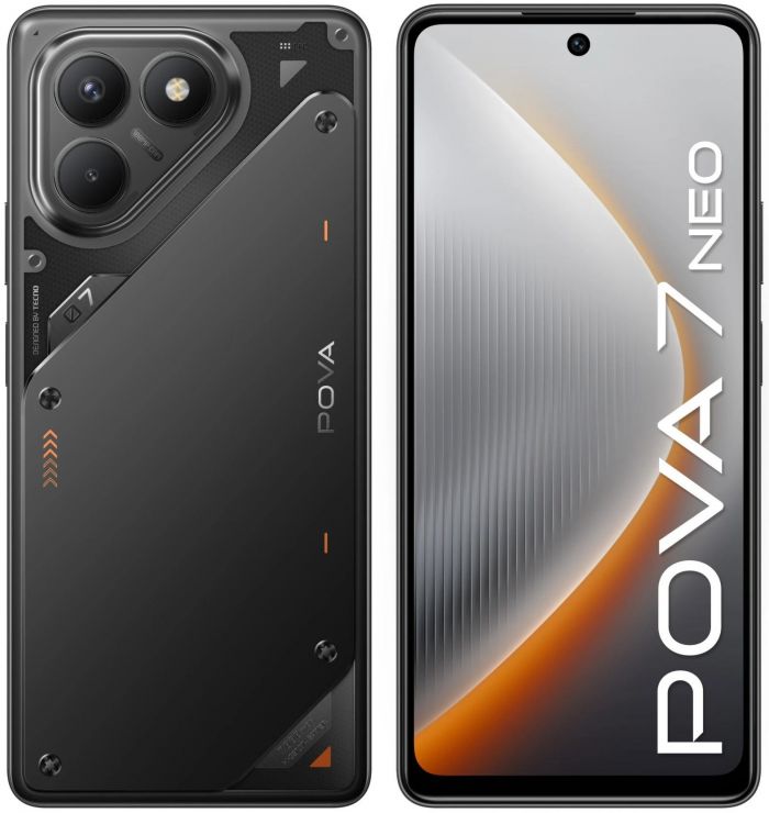 Смартфон TECNO POVA 7 Neo (LJ6) 6.78" 8/256ГБ, 2SIM, 7000мА•год, Geek Black
