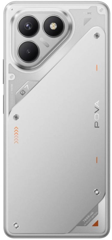 Смартфон TECNO POVA 7 Neo (LJ6) 6.78" 8/128ГБ, 2SIM, 7000мА•год, Magic Silver