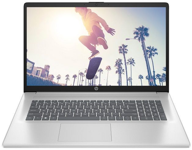 Ноутбук HP 17-cn4040ua 17.3" FHD IPS AG, Intel 7-150U, 16GB, F1024GB, UMA, DOS, сріблястий