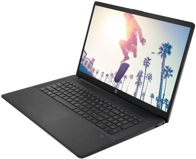 Ноутбук HP 17-cp2032ua 17.3" FHD IPS AG, AMD R3-7320U, 8GB, F512GB, UMA, DOS, чорний