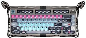 Клавіатура механічна GravaStar Mercury V75 Pro 80keys, Magnetic Jade Gaming, 8K, USB-A, RGB, Cyberpunk