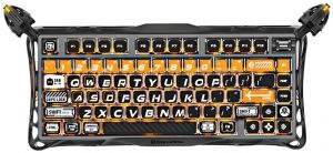 Клавіатура механічна GravaStar Mercury K1 Pro 80keys, GravaStar x Kailh Speedy Mint, BT/WL/USB, CyberFlare