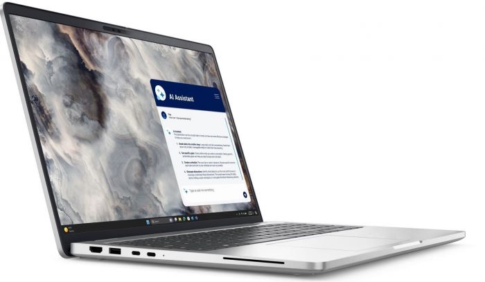 Ноутбук Dell Pro 16 Plus 16" FHD+ AG, Intel U5-235U, 32GB, F512GB, UMA, Lin, сріблястий