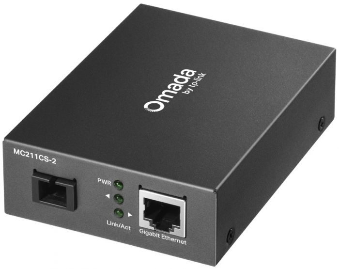 Медіаконвертер TP-LINK MC211CS-2 1GE, WDM SM, 2km, SC