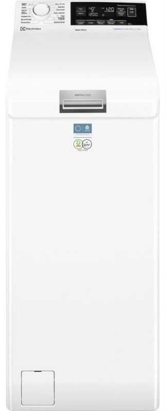 Пральна машина Electrolux вертикальна, 7кг, 1300, A, 60см, дисплей, пара, інвертор, білий