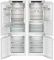 Холодильник Liebherr вбудований багатодверний, 177x111.8х54.6, холод.відд.-277л, мороз.відд.-138л, 4дв., A++, NF, інв., диспл внутр., зона св-ті, білий
