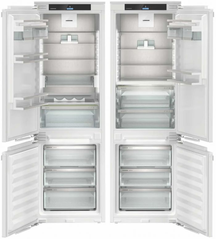 Холодильник Liebherr вбудований багатодверний, 177x111.8х54.6, холод.відд.-277л, мороз.відд.-138л, 4дв., A++, NF, інв., диспл внутр., зона св-ті, білий