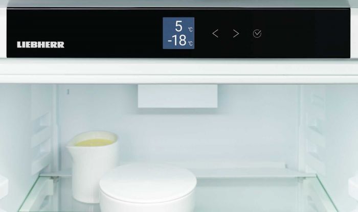 Холодильник Liebherr з нижн. мороз., 201.5x74.7х67.5, холод.відд.-346л, мороз.відд.-128л, 2дв., A++, NF, диспл внутр., чорний