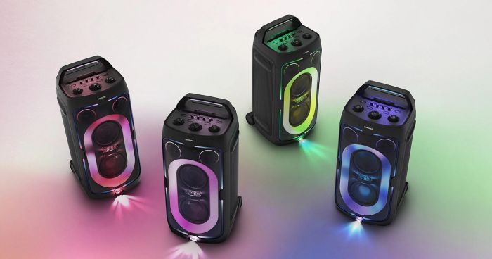 Акустична система Samsung MX-ST50F 240Вт, 2.0, BT, USB, 3.5 Mini Jack, IPX4, Party Lights+, SBC, AAC, чорний