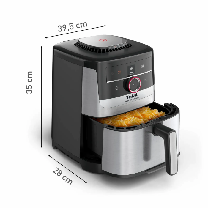 Мультипіч Tefal Easy Fry Silence Smart, 1670Вт, чаша-5л, сенсорне керув., 55 програм, пластик, сірий