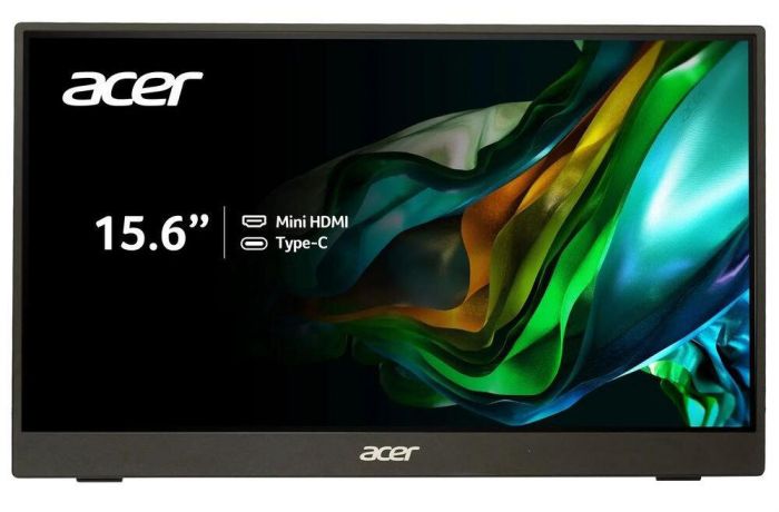 Монітор портативний Acer 15.6W" PM161QBBMIUUX miniHDMI, 2xUSB-C, MM, IPS, 4ms