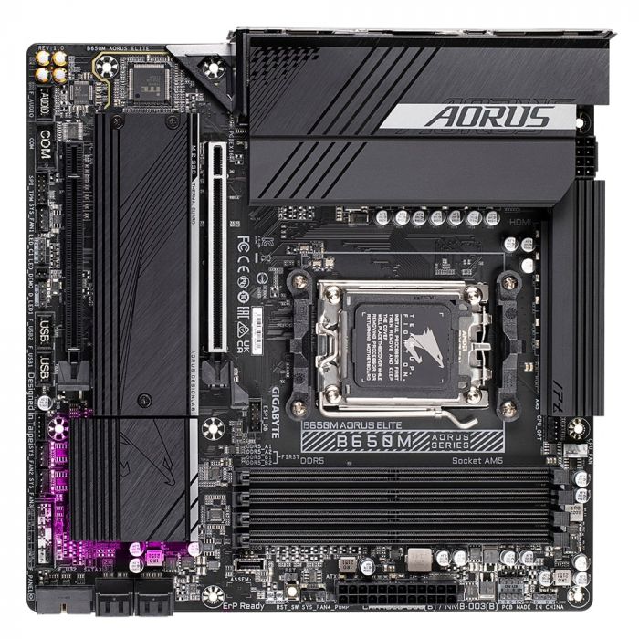 Материнська плата GIGABYTE B650M AORUS ELITE sAM5 B650 4xDDR5 M.2 HDMI DP mATX