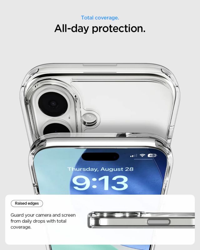 Чохол Spigen для iPhone 17, Ultra Hybrid S MagFit, Clear White