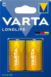 Батарейка Varta Longlife лужна C(LR14) блістер, 2шт