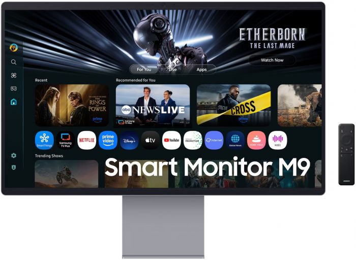 Монітор Samsung 32"S32FM902 HDMI, USB, Bluetooth, MM, OLED, 3840x2160, 165Hz, 0.03ms, HDR10+