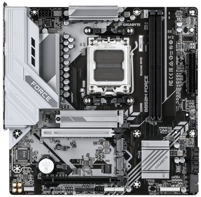 Материнська плата GIGABYTE B850M FORCE sAM5 B850 2xDDR5 M.2 HDMI DP mATX