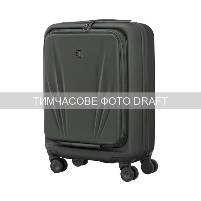 Валіза Wenger Skyon Hardside Carry-On, мала, з відсіком для н/б 16", полікарбонат, TSA, 4 колеса, розширення, USB, сірий