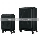 Набір валіз Wenger Skyon Hardside, полікарбонат, (S+L), TSA, 4 колеса, розширення, чорний