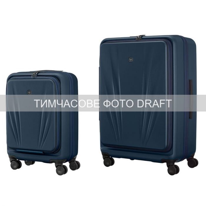 Набір валіз Wenger Skyon Hardside, полікарбонат, (S+L), TSA, 4 колеса, розширення, темно-синій
