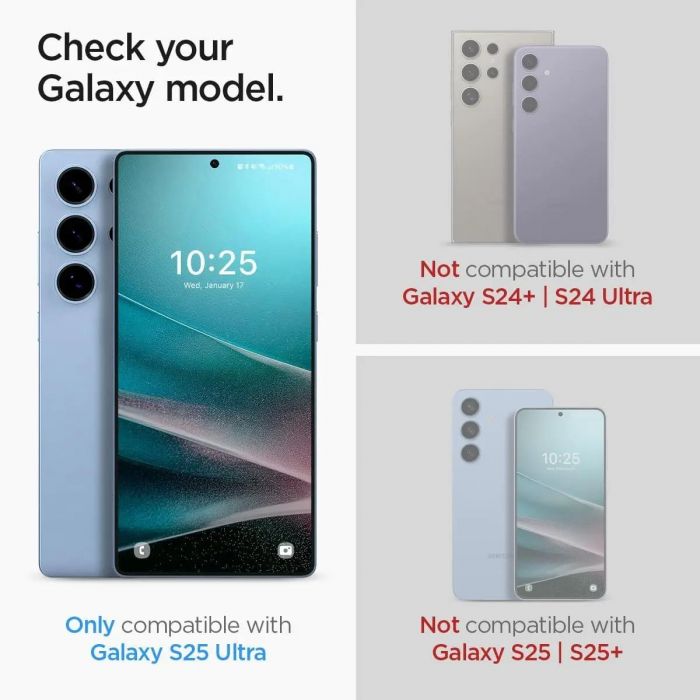 Скло Spigen для Samsung Galaxy S25 Ultra, tR EZ Fit HD, (2 Pack)