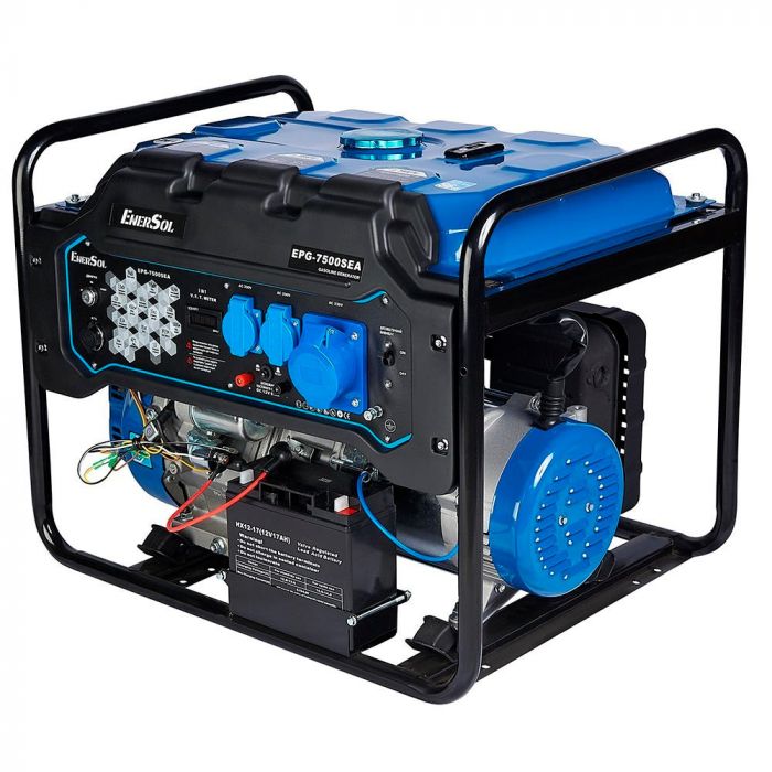 Генератор бензиновий EnerSol 230В 7/7.5кВт електростартер двигун EnerSol ES-450G 84.5кг