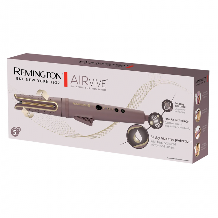 Випрямляч Remington AIRvive, темп.режимов-3, 160-210С, кераміка, фіолетово-злотий