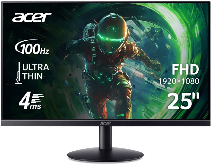 Монітор Acer 23.8" SA242YH1bi D-Sub, HDMI, SA242YH1bi, VA, 100Hz, 1ms