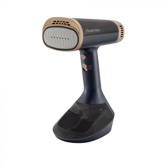 Відпарювач Russell Hobbs Genie VacuSteam, 1800Вт, 200мл, паровий удар -20гр, верт. відпарювання, керам. підошва, синій