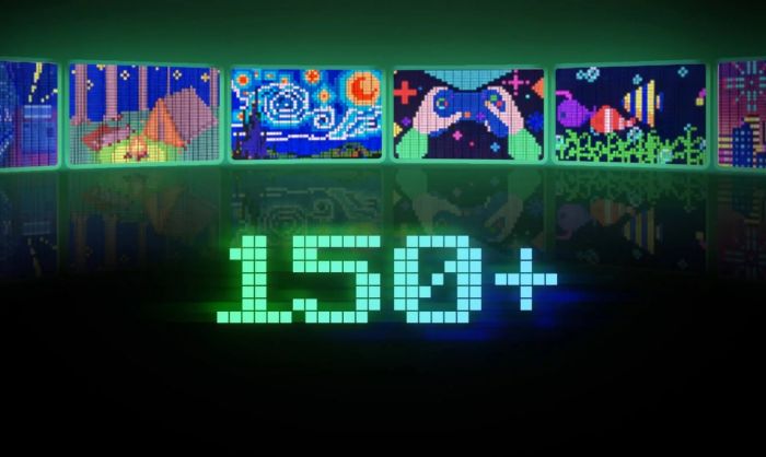 Піксельний єкран Govee H8630 LED Gaming Pixel Light 32x32 Pixels, RGBIC, WI-FI/Bluetooth, сірий