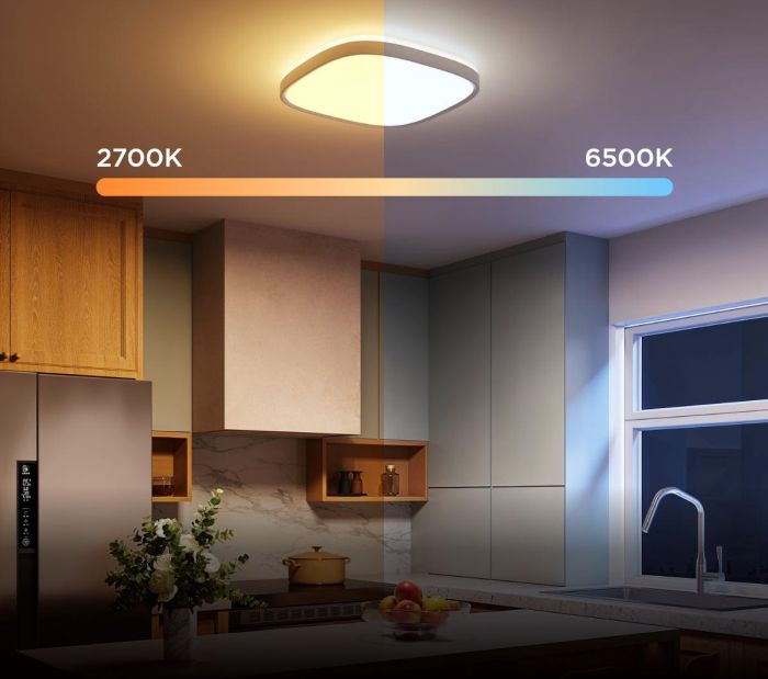 Потолочний світильник Govee H60A4 30cm Smart Square Ceiling Light, RGBWW + RGBIC, WI-FI/Bluetooth, білий