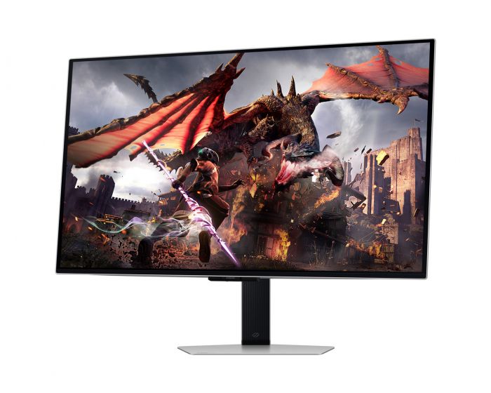 Монітор Samsung 32" Odyssey G80SD HDMI, DP, USB, Bluetooth, OLED, 3840x2160, 240Hz, 0.3ms, G-Sync Compatible