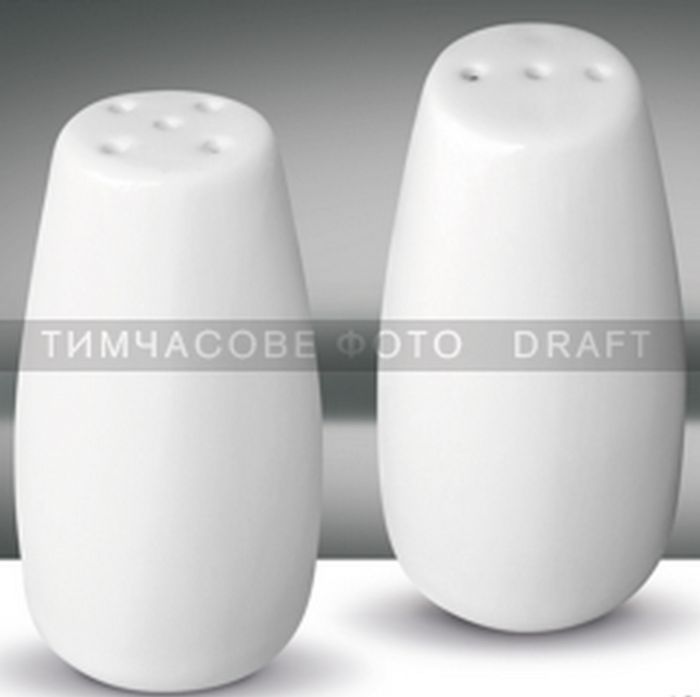 Набір для солі та перцю ARDESTO, 2 предмети, порцеляна, білий