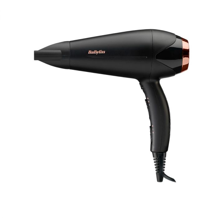 Фен Babyliss DC, 2200Вт, 3 режими, дифузор, іоніз-я, хол. обдув, чорний