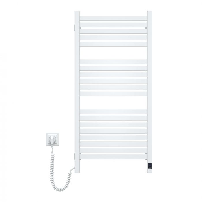 Рушникосушка Navin електрична Авангард Х, 1000х480х71мм, Wi-Fi, сталь, білий, ліве підключення