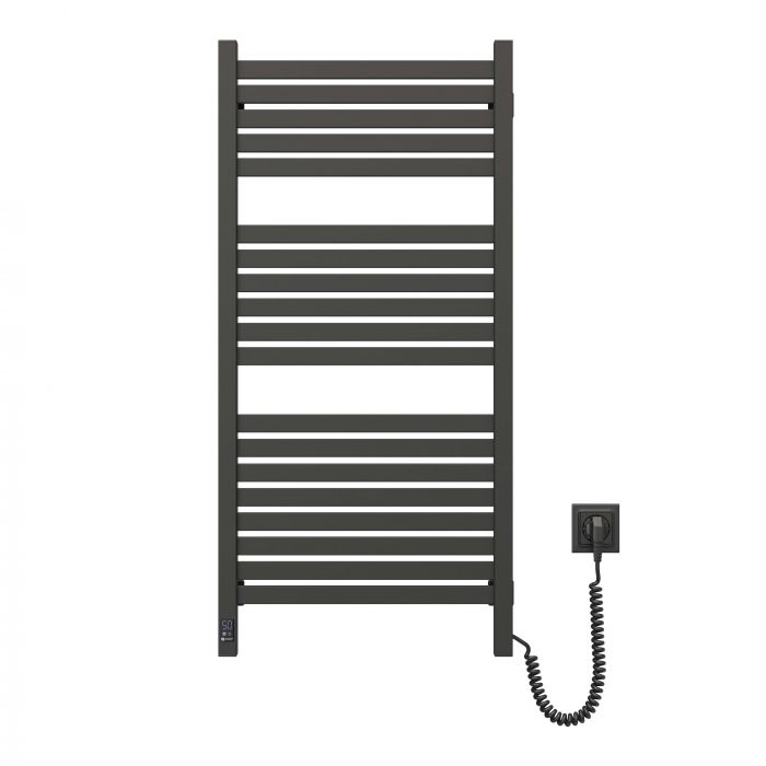 Рушникосушка Navin електрична Авангард Х, 1000х480х71мм, Wi-Fi, сталь, чорний муар, праве підключення