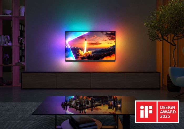 Телевізор 55" Philips OLED+ 4K 144Hz Smart Google TV Black Ambilight Bowers & Wilkins sound